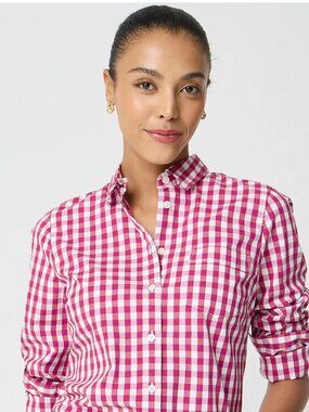 J. Crew XS Lightweight Cotton-Blend Shirt In Signature Fit NWT